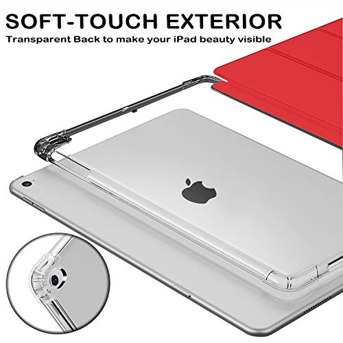 Image of DuraSafe Cases for iPad PRO 10.5 Inch 2017 Air 10.5 3rd Generation 2019 [ Air 3 ] A1701 A2152 A2123 MQF12HN /A MQEY2HN /A MQF22HN /A Slim Cover with AirCushion Corner for Extra Shock Protection - Red