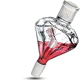 M. ROSENFELD Molassefänger 18 8 Schliff – Shisha Molassefänger 18/8 Schliff Rose Gold Diamant – Pink Vorkühler extra gehärtetes Borosilikatglas 100% Durchzug Catcher für saubere Pfeife