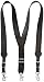 Nocona Belt Co. Men's Basic Basket Leather Suspender, Black, Large
