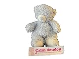  x- Autres - Doudou Anna club Plush ours bleu truffe blanc 26cms - 3658