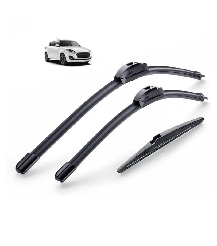Image of AWB 21 inch+19 inch Frameless /Soft Wiper Blades with 10 inch Rear Specific Wiper Blade Replacement Set for Swift (Set of 3)