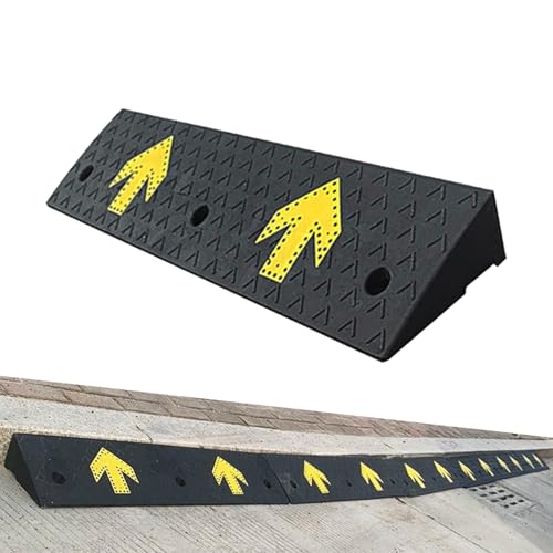 Rampa de goma para sillas de ruedas 100x25x9 cm miniatura 1