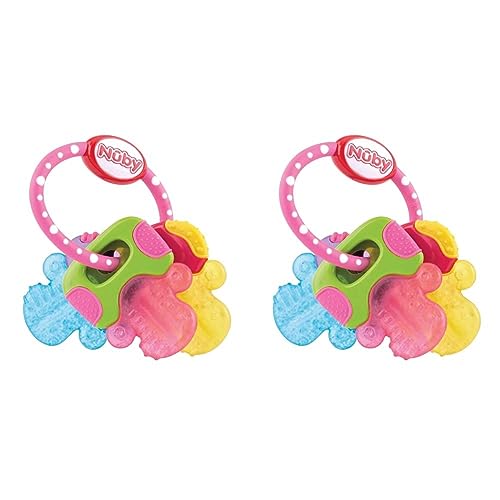 Image of Nuby Ice Gel Teether Keys, 1 Count (Pack of 2)