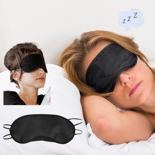 Kit 2 M&aacute;scaras de Dormir Tapa Olhos Blackout Viagem Sono Confort&aacute;vel Antial&eacute;rgica