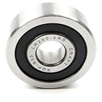 Parts and Parts Laufrolle LR200 2RS 10x32x9mm, einreihige Laufrolle, für höhere Drehzahlen, ideal für industrielle Anwendungen