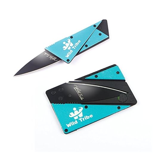 Wild Tribe Card Shaped Folding Knife- the Perfect Pocket or Survival Tool.