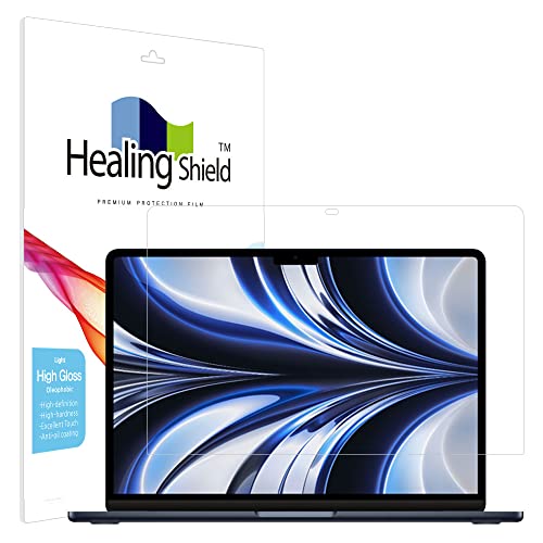 Healingshield �X�L���V�[���t���ی�t�B���� Screen Protector Light Oleophobic High Gloss Film Compatible with Apple Air 13 2022 M2