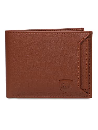 Image of SAMTROH Men's Faux Leather Wallet , Tan
