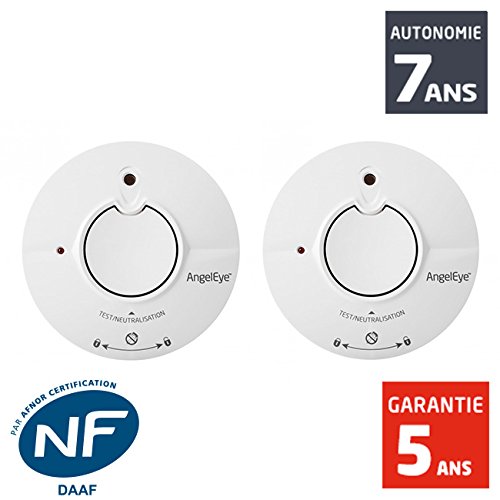 Angeleye Détecteur de fumée Duo NF ingénieux (ST-AE625-FR)
