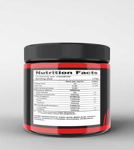 Image of Muscle Asylum F9 Series Pre-Workout Powder|80g, 10 Servings|Fruit Punch|With Genuine Lab Reports|Boosts Energy & Endurance|Improves Focus|1.5g BCAA|750mg Beta - Alanine|with 300mg Caffeine Per Serving