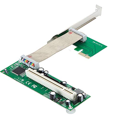 Sintech PCI-E Express 1X a PCI 32bit Adattatore con cavo flessibile (con alimentazione SATA nera)