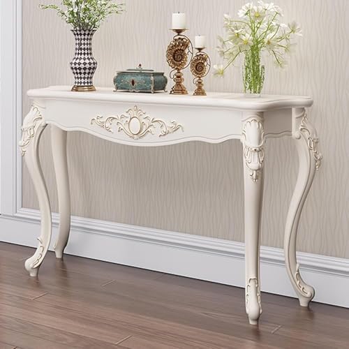 Mesa consola de entrada con estilo vintage, elegante mesa de sofá para pasillo, vestíbulo, sala de estar