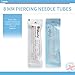 Saferly Body Piercing Needle Receiving Tubes - 8mm Plastic Disposable Piercing Needle Receiving Tubes - Body Jewelry Piercing Supplies (Box of 50)