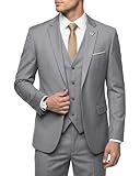 Hihawk Traje de 3 Piezas para Hombre con Tela elástica, Large