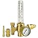 Argon CO2 Regulator - Welding Gas Flowmeter For TIG MIG - Brass Construction Flow Meter For Argon and CO2 Welder Tanks CGA580