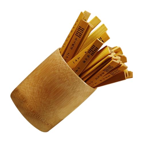 Abaodam 1 Set Chinese Divination Sticks Set for Fortune Telling Bamboo Hexagram Sticks Divination Game Prop