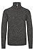 Produktbild Solid SDPhilostrate Herren Strickpullover Troyer Grobstrick Pullover mit Troyerkragen 100% Baumwolle Regular fit, Größe:L, Farbe:Dark Grey (2890)