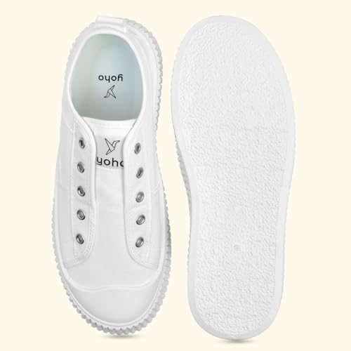 Image of YOHO Cruise Women's Without Lace Trendy Stylish Canvas Slip-On Sneakers (SoS)