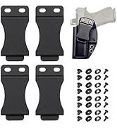 JR 3 Inch Molle Clips 4-Pack With Mounting Hardware - Tactical Attachment Clips For Vests And Pouches