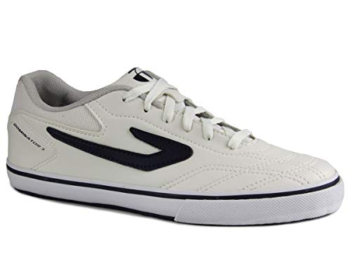 Chuteira Topper Dominator 3 Vulcanizado, Masculino, Branco/Marinho, 41