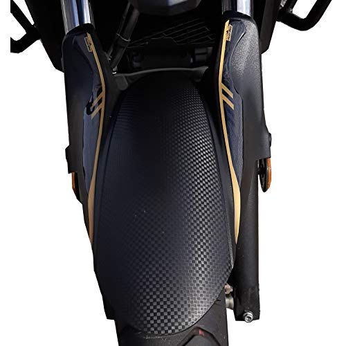 Resin Bike Motorcycle 3D Stickers Compatible with Suzuki V-Strom 650 XT ABS 2020-2021. Front Fender Protection from Bumps and Scratches. Motorcycle Resin Stickers - Made in Italy