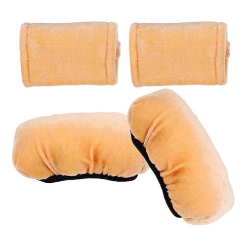 HAPINARY 1 Set Underarm Pressure Relief Sleeve Crutches Crutch Arm Pads Accessories Underarm Crutch Cushion Shield Liner Armpit Arms Bras Crutch Pads Handle Crutch Covers Light Brown Sponge