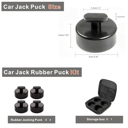Image of 4pcs Jack Rubber pad Compatible c5 Corvette Lift Pucks c6 Jack Puck