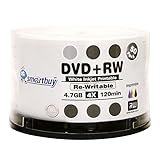 600 Pack Smartbuy Blank DVD+RW 4X 4.7GB 120Min White Inkjet Hub Printable Rewritable DVD Media Disc