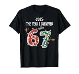 Christmas The Year I Barely Survived 2025 67 Six Seven Meme T-Shirt