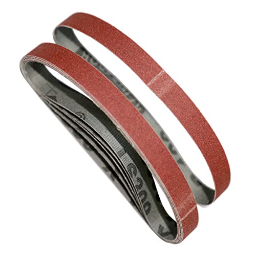 Cinta Lixa 330x12 Grão 60 Cutelaria Metal Lixadeira Kit 10Un