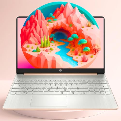 Image of HP 15.6 inch FHD Laptop (AMD Ryzen 3, Windows 11, 16GB RAM | 1TB SSD, Webcam, Rose Gold Edition, Anti-Glare Micro-Edge Display, Fast Charge) - for Students, Remote Workers, and Family Use