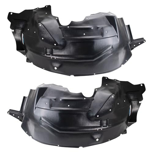 Image of TRQ Driver and Passenger Side Inner Fender Liner Set Compatible with 1999-2004 Ford F-250 Super Duty F-350 Super Duty 2000-2003 Ford Excursion RWD