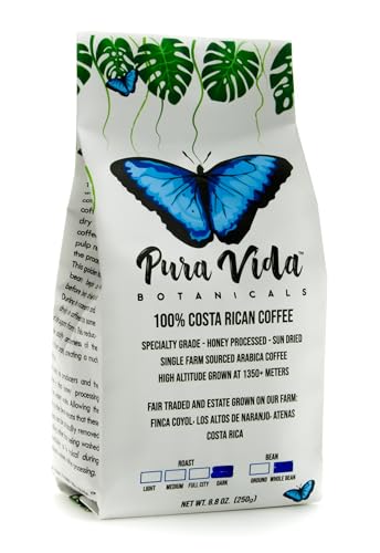 Pura Vida Botanicals Café Arábica en Grano 8.8 oz Tostado Oscuro miniatura 1