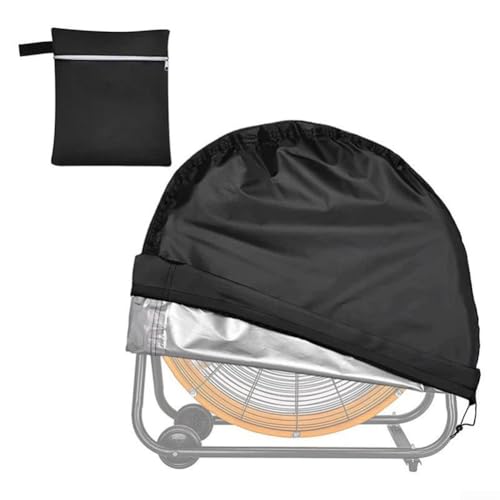 Housse anti-poussière pour ventilateur avec tissu, housse de protection imperméable et sac de rangement, conçue pour les fans pour éviter la poussière et les dommages causés par les intempéries (61 x