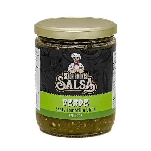 Senor Smokes Verde Salsa, Zesty Tomatillo Chile, 16 oz