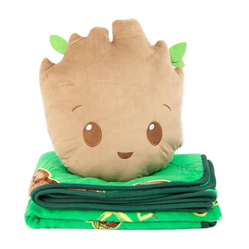 Ensemble couverture Groot Marvel et oreiller Nogginz idée cadeau enfant - 4