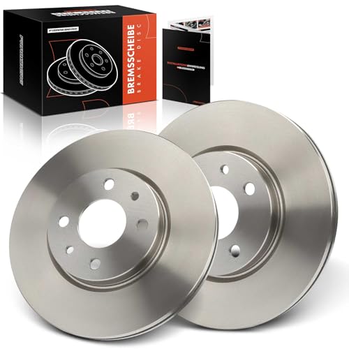 Frankberg Brake Disc Set incl. 2x Discs Front Vented Ø257mm Compatible with 500 312 Idea 350 Dedra SW 835 mito 955 Bravo II 198 Replace# 46401356