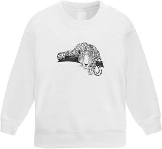 'Cheetah In A Tree' Kid's Sweatshirt/Jumper (5-6 Years) (KW00020084)