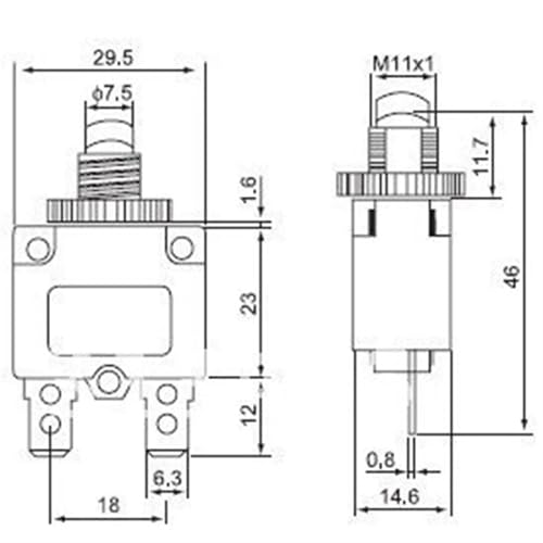 Interruptor de sobrecarga disyuntor térmico para proteger la instalación de tu caravana 6