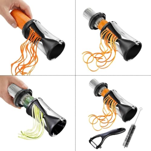 GEFU GE13780 Spirelli 2.0 Taille-Légumes Acier Inoxydable Inox 12,5 x 23,5 x 17,5 cm – vue 3
