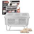 Camerons The Flip Professional Hot & Cold Smoker Box - Patented BBQ Grill Smoke Box for Gas or Charcoal Grill w Firestarters - Infuse Smoky Barbecue Flavor into Meats - Great Grilling Gift for Men