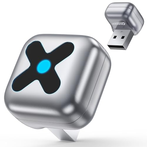 Wireless CarPlay Adapter for iPhone Apple—𝐔𝐥𝐭𝐫𝐚 𝐌𝐢𝐧𝐢, 𝟐𝟎𝟐𝟓 𝟐-𝐢𝐧-𝟏 Android Auto Adapter, Convert Wired to Car Play Wireless, Zero Latency for iOS 10+ & Android 11+, GPS System