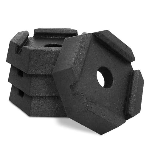 SnapPad Mini Square 5 (Pack of 4) | Four-Point RV Leveling System, 5.5" Square to 5.75" Round Jack Feet | 79% Additional Surface Area, 2.6 lbs. Per Pad & 8.15" Total Width | Must-Have RV Accessories by SnapPad - Used condition - CA$123.96
