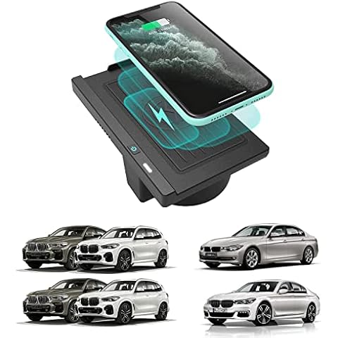 Wireless Car Charger for BMW X5 X6 2018-2014 Center Console Accessory Panel Mobile Phone Charging board 10W Qi Fast Charging Phone Charger Pad for iPhone 11 XS XR X 8,Samsung All QI smartphones Cover