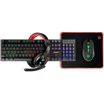 COMBO GAMER TGT ARIETE 4X1, RAINBOW, TECLADO ABNT, MOUSE 1600DPI, MOUSEPAD PEQUENO, HEADSET DRIVERS 40MM, TGT-ART-RBW01