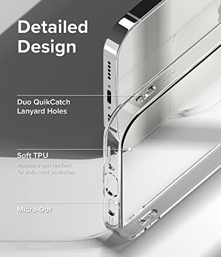 Image of Ringke Air Compatible with iPhone 14 Pro Case Cover Transparent Lightweight Soft Flexible TPU Scratch Resistant Natural Form iPhone 14 Pro Back Cover - Clear