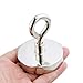 Super Strong Neodymium Fishing Magnets, 450lbs Pulling Force Rare Earth Magnet with Countersunk Hole Eyebolt for Retrieving in River and Magnetic Fishing