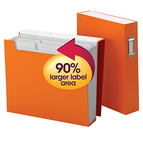 Smead Supertab Bookshelf Organizer, 6 Pockets, Letter Size, Orange (70868) #TOP1