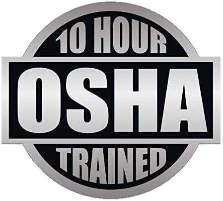10 Hour OSHA Trained Hard Hat Sticker