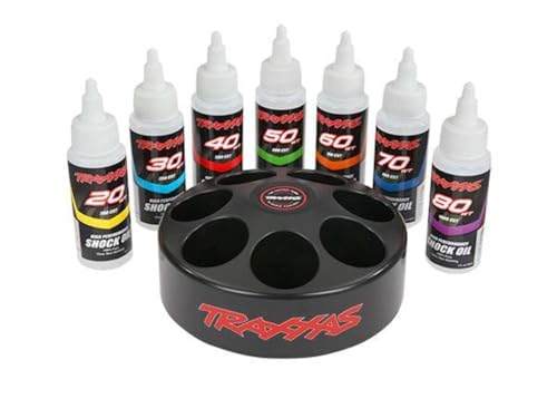 Traxxas 5038X Shock Oil Set 6 Includes 20-80 wt Premium Shock Oils Carousel Rack